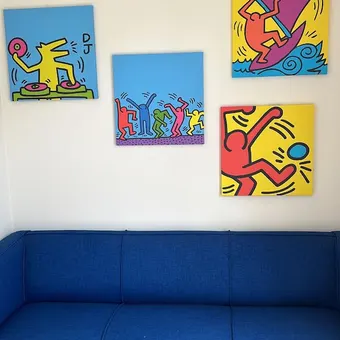 La sala d'attesa dello studio